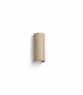 Otton Round Jute Up Down Wall Lamp Vertical 2 Light-1