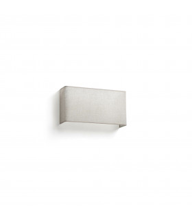 Otton Rectangle Horizontal Linen Wall Lamp 2L-1