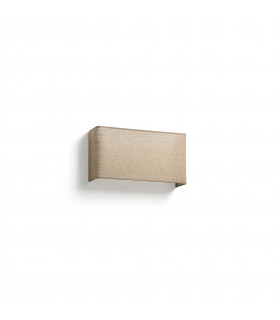 Otton Rectangle Horizontal Jute Wall Lamp 2L-1