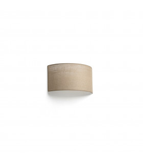 Otton Horizontal Round Jute Wall Lamp 2L-1