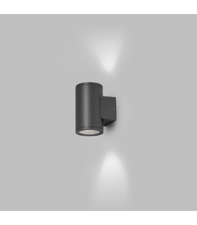 Tond 2 Light Dark Grey LED Wall Lamp 3000K 2x6W 3000K IP54-2