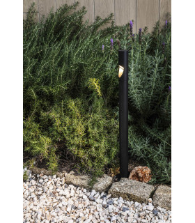 Bezel Black LED Bollard Lamp 8W 2700K IP65-2