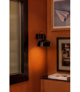 Tatawin Black Dome Wall Lamp-2