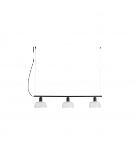 Tatawin Lineal Small White Lineal Dome Pendant Lamp-1