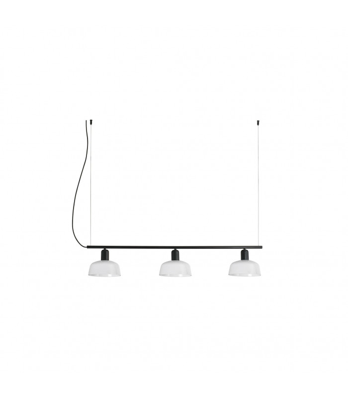 Tatawin Lineal Small White Lineal Dome Pendant Lamp-1