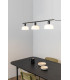 Tatawin Lineal Small White Lineal Dome Pendant Lamp-2