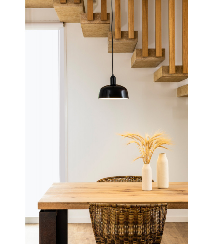 Tatawin Medium Black Dome Pendant Lamp-2