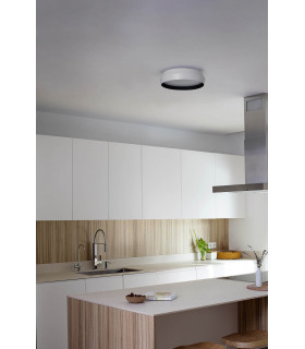 Shoku 350 White Black Wall / Ceiling Lamp 24W 2700K-2