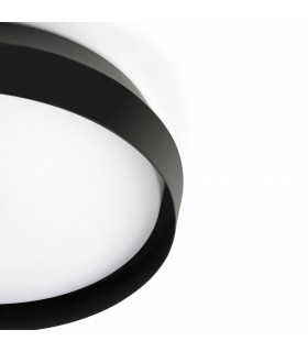 Shoku 350 Black Black Wall / Ceiling Lamp 24W 2700K-2