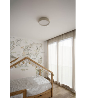 Shoku 350 Grey White Wall / Ceiling Lamp 24W 2700K-2