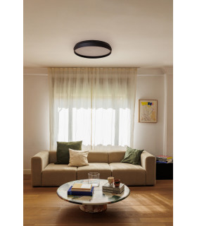 Shoku 600 Black Black Wall / Ceiling Lamp 40W 2700K-2
