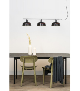 Tatawin Medium Black Linear Bar Pendant Lamp-2
