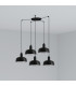 Tatawin Small 5 Light Black Cluster Drop Pendant Lamp-1