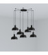 Tatawin Small 7 Light Black Cluster Drop Pendant Lamp-1