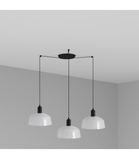 Tatawin Medium 3 Light White Cluster Drop Pendant Lamp-1