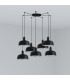 Tatawin Medium 7 Light Black Cluster Drop Pendant Lamp-1