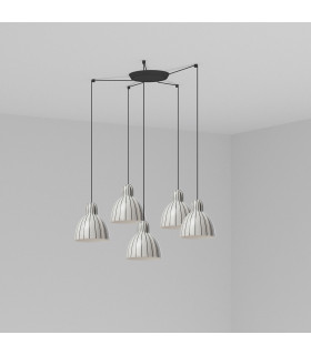 Venice 5 Light Stripes Cluster Drop Pendant Lamp-1