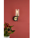 Abel Wall Light Satin Black & Gold with Glass Shades-5
