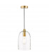 Archie Pendant Ceiling Light Satin Bronze Glass-1