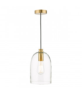 Archie Pendant Ceiling Light Satin Bronze Glass-1