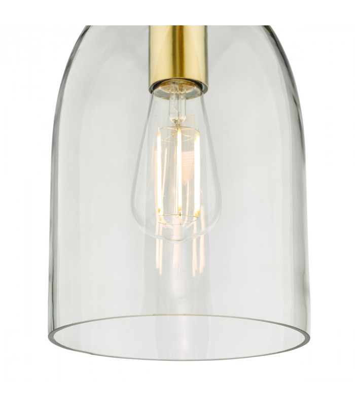 Archie Pendant Ceiling Light Satin Bronze Glass-3