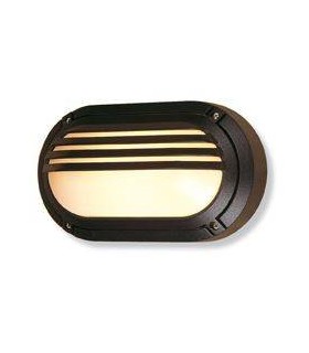1 Light Outdoor Wall Light - 60W Black IP54, E27 - 1