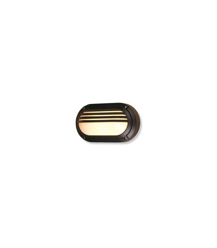 1 Light Outdoor Wall Light - 60W Black IP54, E27 - 1