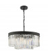 Celeus 6 Light Chandelier Anthracite & Crystal-1