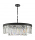 Celeus 8 Light Chandelier Anthracite & Crystal-2