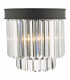 Celeus 2 Light Wall Light Anthracite & Crystal-1