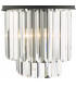 Celeus 2 Light Wall Light Anthracite & Crystal-4
