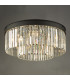 Celeus 6 Light Flush Ceiling Light Matt Anthracite & Crystal-5