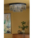 Celeus 6 Light Flush Ceiling Light Matt Anthracite & Crystal-7