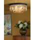 Celeus 6 Light Flush Ceiling Light Matt Anthracite & Crystal-8