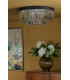 Celeus 6 Light Flush Ceiling Light Matt Anthracite & Crystal-9
