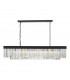 Celeus 6 Light Bar Pendant Ceiling Light Anthracite & Crystal-3