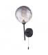Cohen Wall Light Matt Black Smoked Dimpled 150mm Glass-1