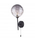 Cohen Wall Light Matt Black Smoked Dimpled 150mm Glass-2