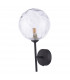 Cohen Wall Light Matt Black Clear Dimpled 150mm glass-4