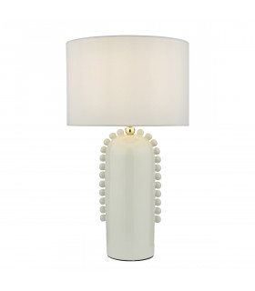 Dolce Table Lamp White Ceramic With Shade-1