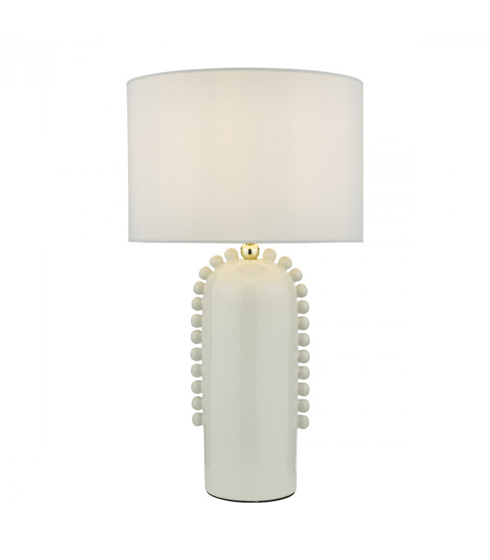 Dolce Table Lamp White Ceramic With Shade-1