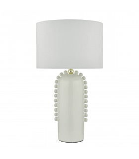 Dolce Table Lamp White Ceramic With Shade-2