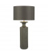 Dugan Table Lamp Black Volcanic Glaze With Shade-1