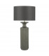 Dugan Table Lamp Black Volcanic Glaze With Shade-2