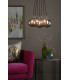 Elpis 7 Light Cluster Pendant Ceiling Light Polished Chrome Smoked Dimpled 150mm Glass-3