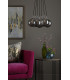 Elpis 7 Light Cluster Pendant Ceiling Light Polished Chrome Smoked Dimpled 150mm Glass-4