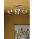 Izzy 4 Light Semi Flush Ceiling Light Polished Chrome Clear Dimpled 150mm Glass-4