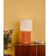 Jayden Table Lamp Orange Glaze With Shade-4