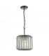 Naeva Pendant Ceiling Light Satin Black & Crystal-1