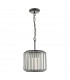 Naeva Pendant Ceiling Light Satin Black & Crystal-2